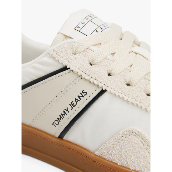 Tommy Hilfiger The Greenwich Leather Mixed Texture Trainers